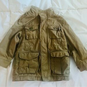 Gap kids army green utility jacket